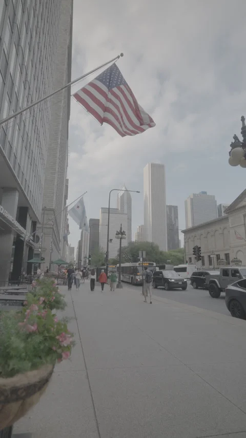 Chicago Streets Early Evening Stock Footage 331416255