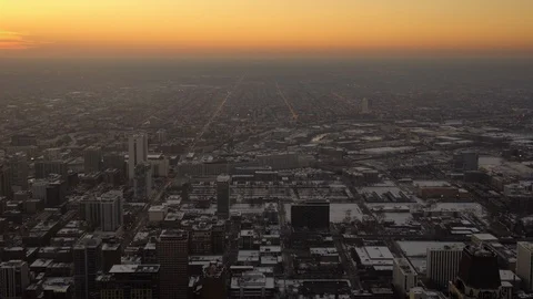 Chicago stretching into the horizon Stock Footage 101156584