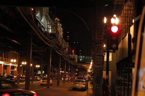 Chicago subway the loop Stock Photos