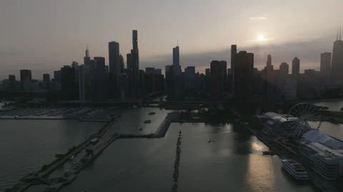 Chicago Sundown 20 Stock Footage 276906000