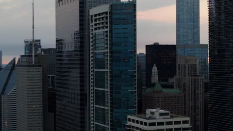 Chicago Sundown 3 Stock Footage 276906191