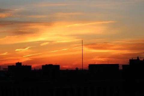 Chicago Sunset Foto stock