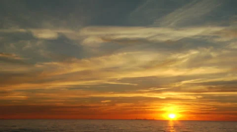 Chicago Sunset Time Lapse Stock Footage 35728448