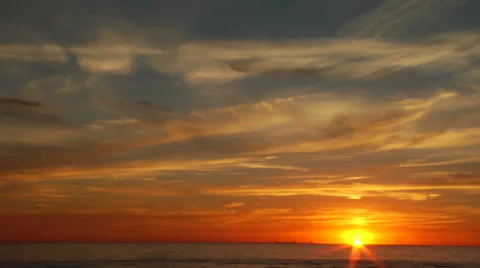 Chicago Sunset Timelapse Stock Footage 35728585