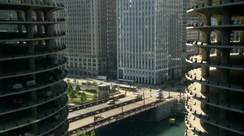 Chicago SunsetTime Lapse Stock Footage 8601807