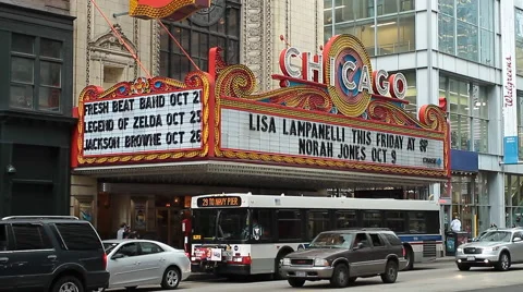 Chicago Theater - 2 Video stock 40268312