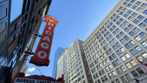 Chicago Theater sign Stock Footage 204101845