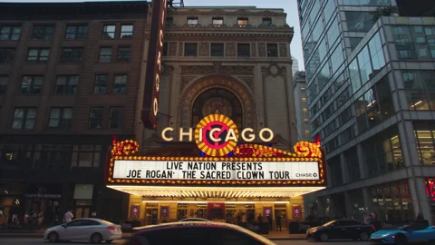 Chicago Theatre 2 Stock Footage 276902529