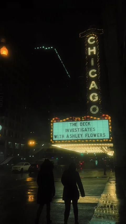 Chicago Theatre 스톡 동영상 238360363