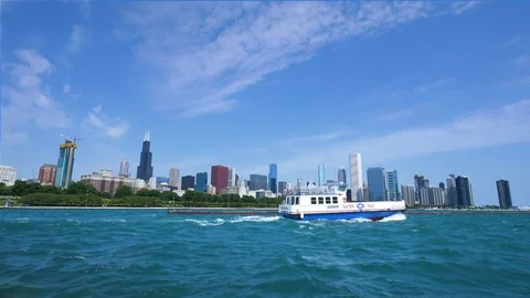 Chicago Time Lapse of cloud with normal water Stock Footage 90759088
