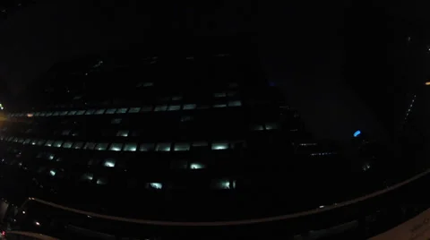 Chicago Time-lapse driving at Night Stock Footage 37161877