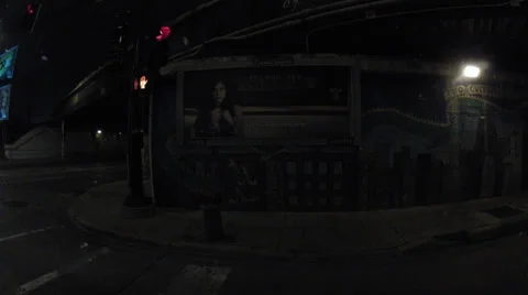 Chicago Time-lapse driving at Night Stock Footage 37169477