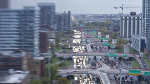 Chicago Time-lapse Highway Stock Footage 37040018