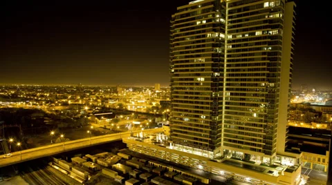 Chicago Time-lapse Night to Day Stock Footage 36846807