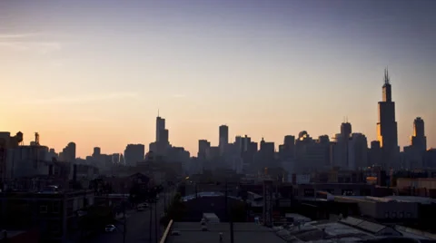 Chicago Time-lapse of the sky Stock Footage 37085413
