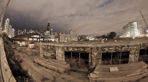 Chicago Time-lapse View of the City Stock Footage 37167489