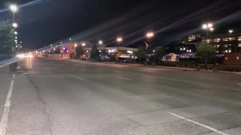 Chicago Traffic at Night Video stock 136436438