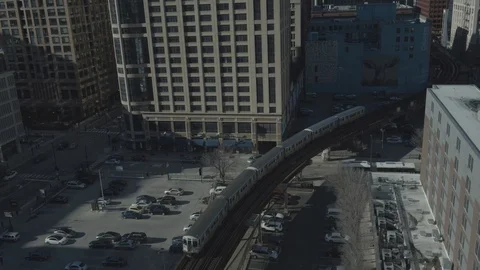Chicago Train Video stock 113157717