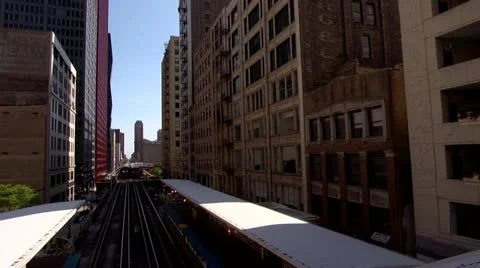 Chicago Trains Stock Footage 11063751