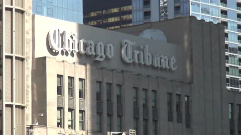 Chicago Tribune Building Stock Footage 34517864