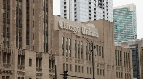 Chicago Tribune building Video stock 40263828