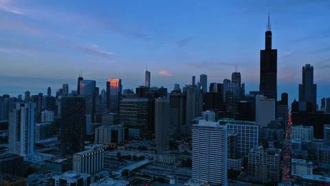 Chicago Twilight Stock Photos