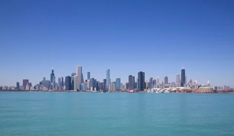 Chicago view Stock Photos