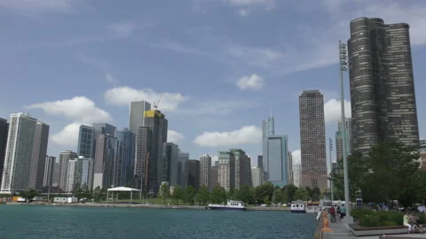 Chicago waterfront Stock Footage 130988589
