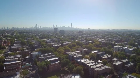 Chicago West side neighborhood  Stock Footage