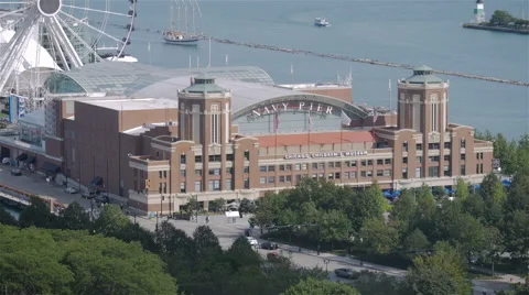 Chicago Wheel at Navy Pier Stock Footage 68624468