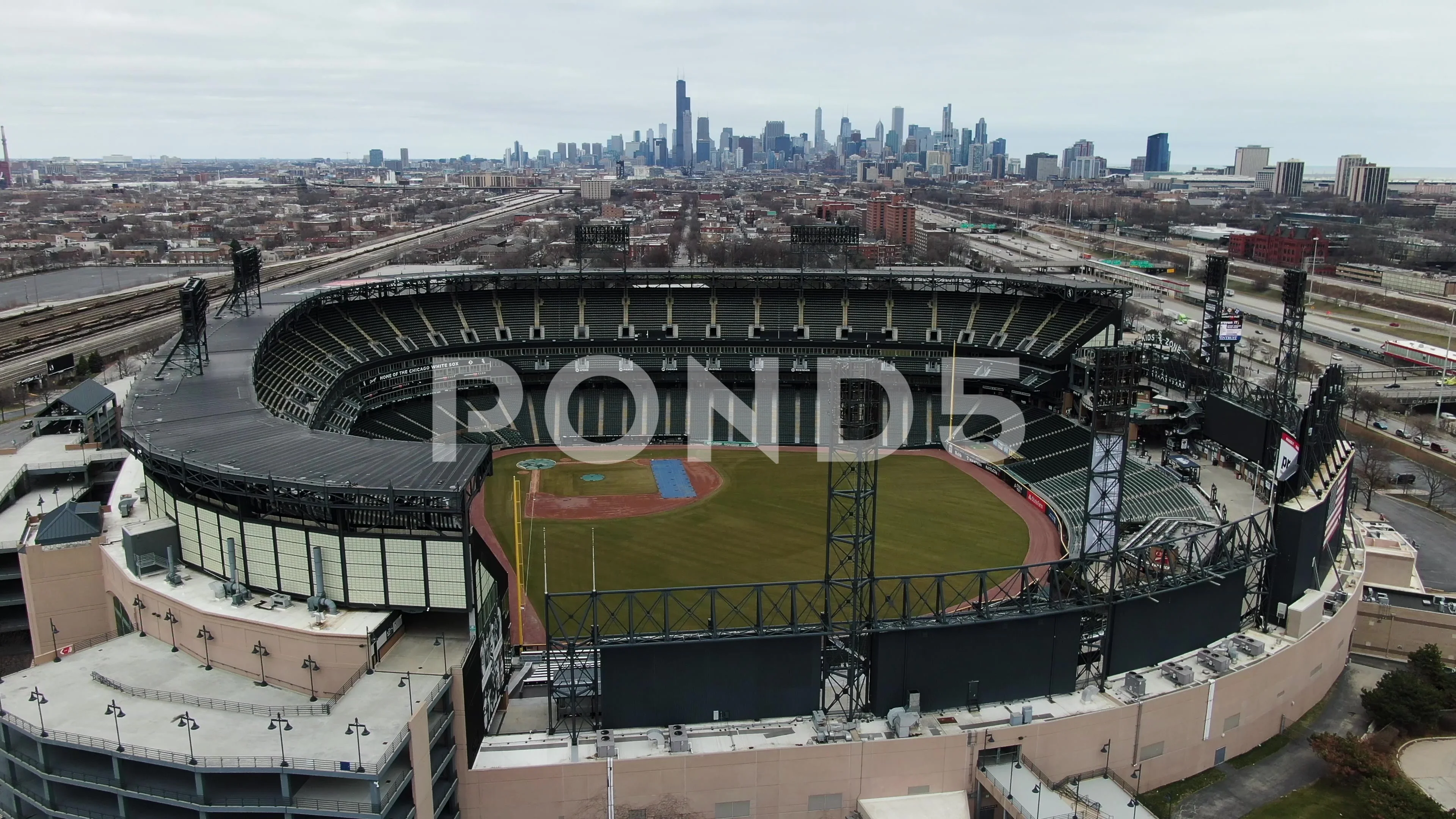 Aerial View of Guaranteed Rate Field, Home of the Chicago White