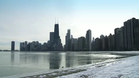 Chicago Winter 4 Stock Footage 22774836