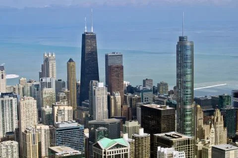Chicago in winter Stock Photos