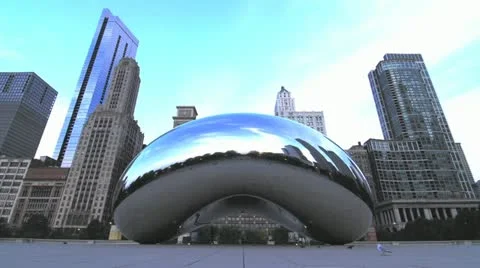 ChicagoCloudGate 库存影片 11982770