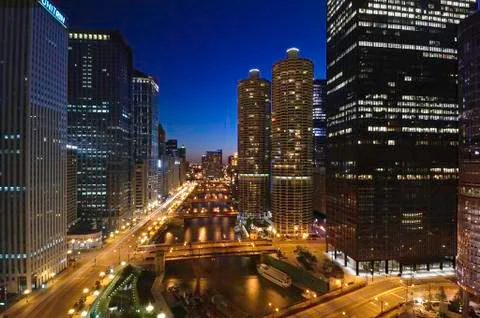 ChicagoRiverBend AF Stock Photos