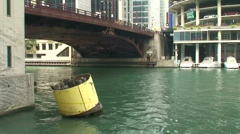 ChicagoRiverBoat1 Stock Footage 277665