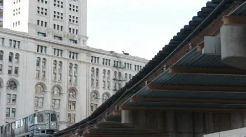 Chicago's "L" Train 動画素材 8975599