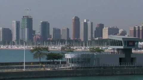 Chicago's Lake Front Stock Footage 514928