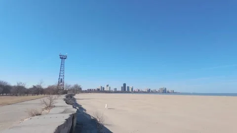 Chicago's Montrose Beach Stock Footage 331575587