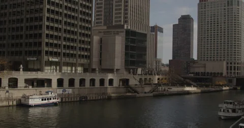 Chicago's River Walk Stock Footage 37708890