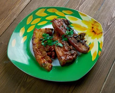 Chicharron en salsa Foto stock