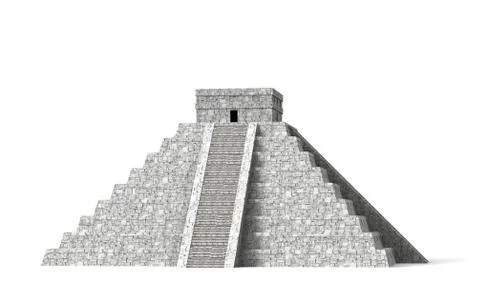 Chichen itza 10 Stock Illustration