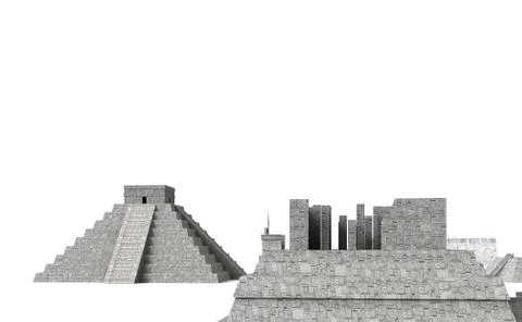 Chichen itza 12 Stock Illustration