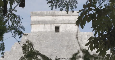 Chichen Itza up close with depth of field Stock Footage 240754617