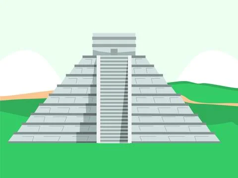Chichen Itza Concept Illustration Stock Illustration