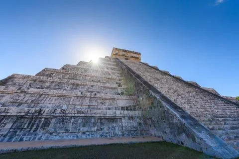 Chichen Itza - El Castillo Pyramid - Ancient Maya Temple Ruins in Yucatan, Me Photos