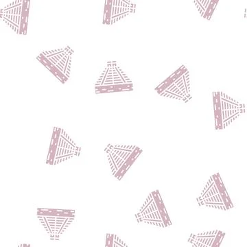 Chichen itza glyph seamless pattern Stock Illustration