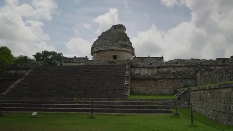 Chichen Itza, historical ruins of ancient civilization of Maya Stock Footage 74439555