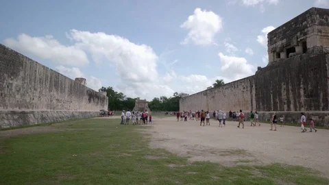 Chichen Itza, historical ruins of ancient civilization of Maya Stock Footage 74448935