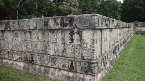 Chichen Itza, historical ruins of ancient civilization of Maya Stock Footage 74471678